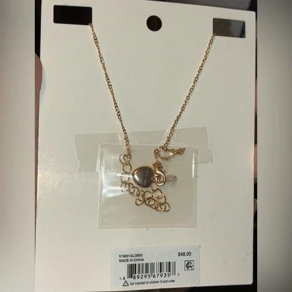 BETSEY JOHNSON SET Pearl Critters Cat Kitten Necklace & Mismatched Earrings NWT
